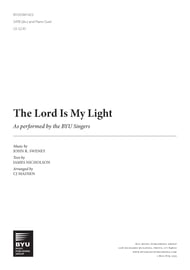 The Lord Is My Light SATB choral sheet music cover Thumbnail